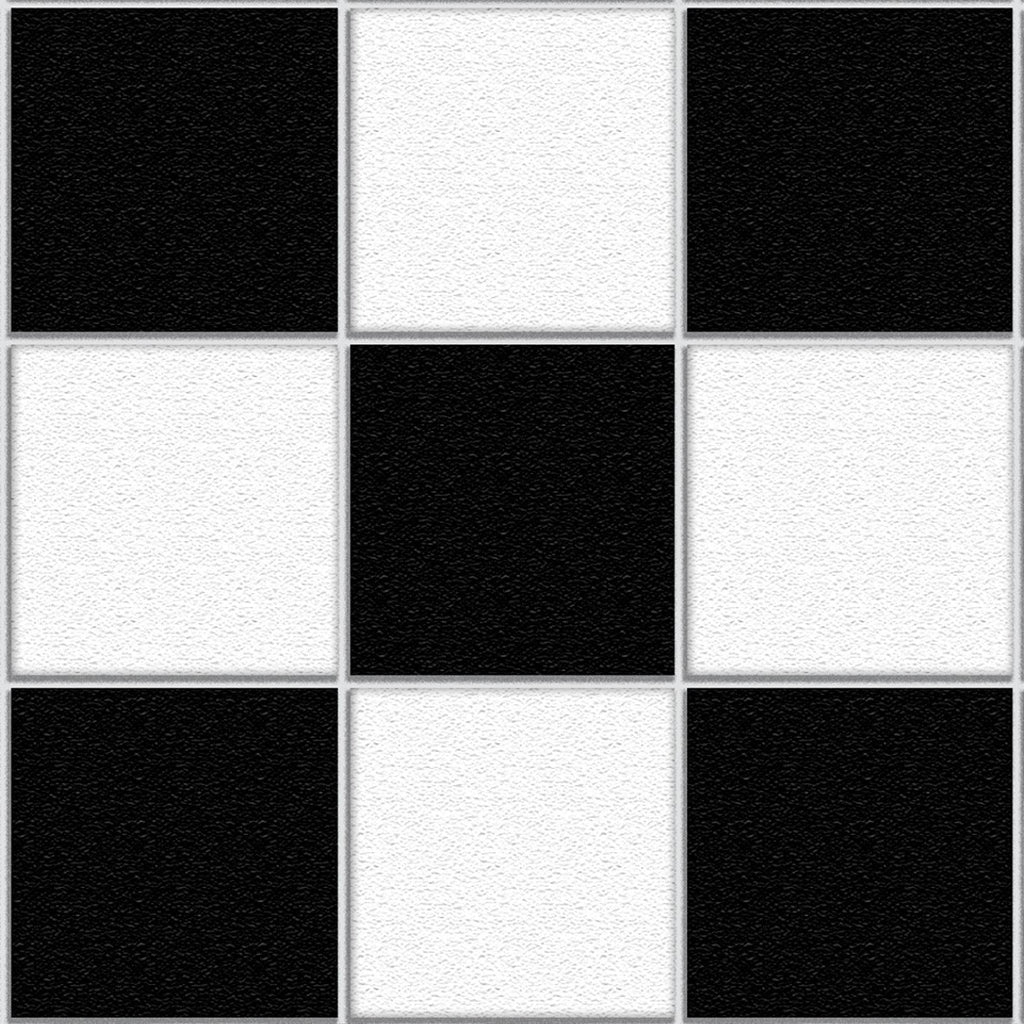 42. Black & White Chequered Floor Tiles