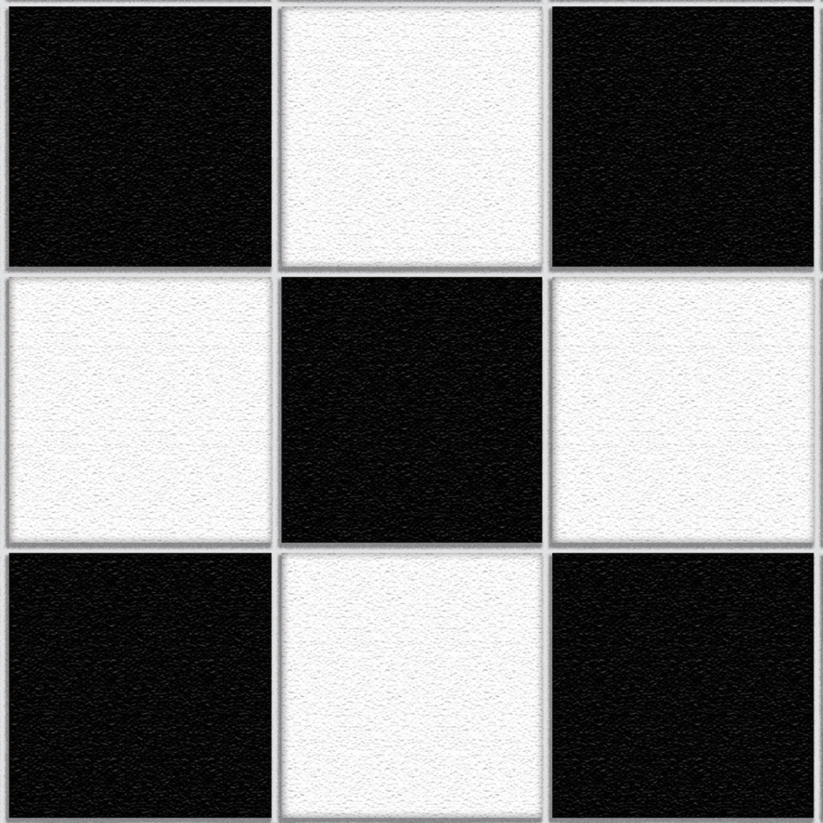 42. Black & White Chequered Floor Tiles