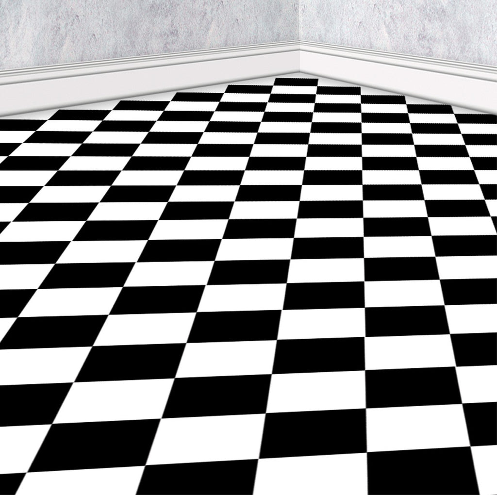43. Black & White Diamond Floor Tiles