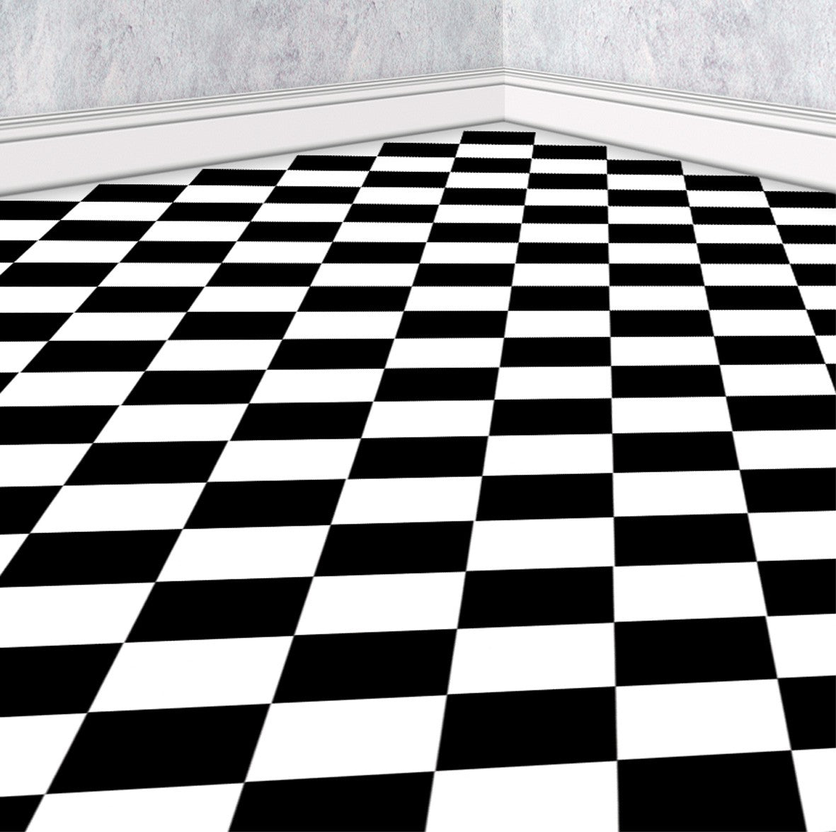 43. Black & White Diamond Floor Tiles
