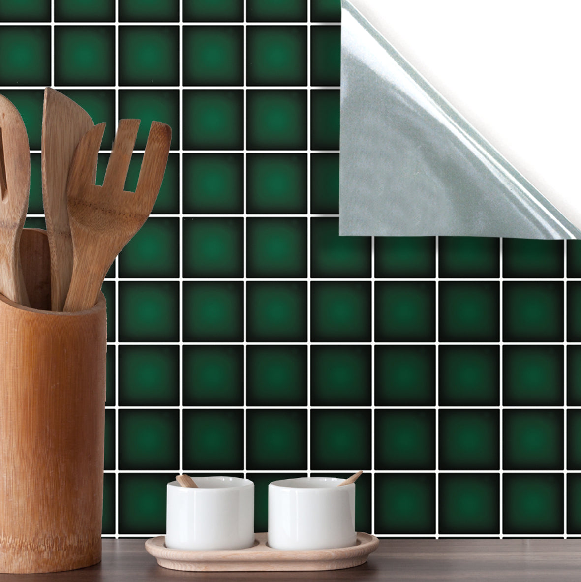 32. Dark Green Wall Tiles