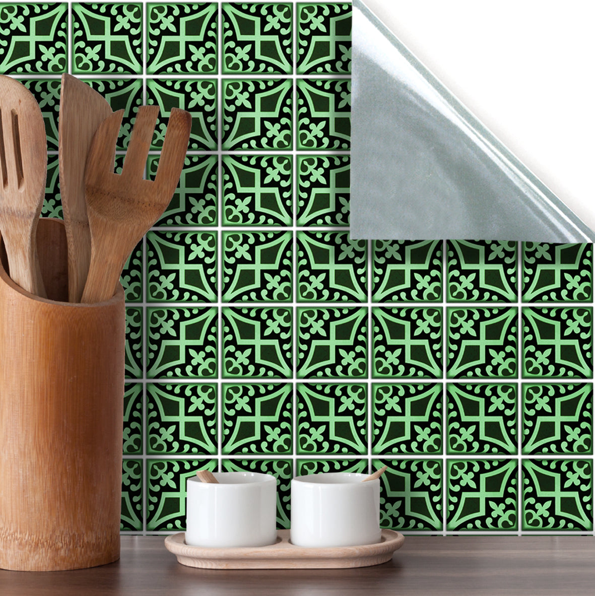 36. Victorian Green Tiles