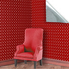 3. Fleur on Dark Red Wallpaper