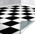 42. Black & White Chequered Floor Tiles