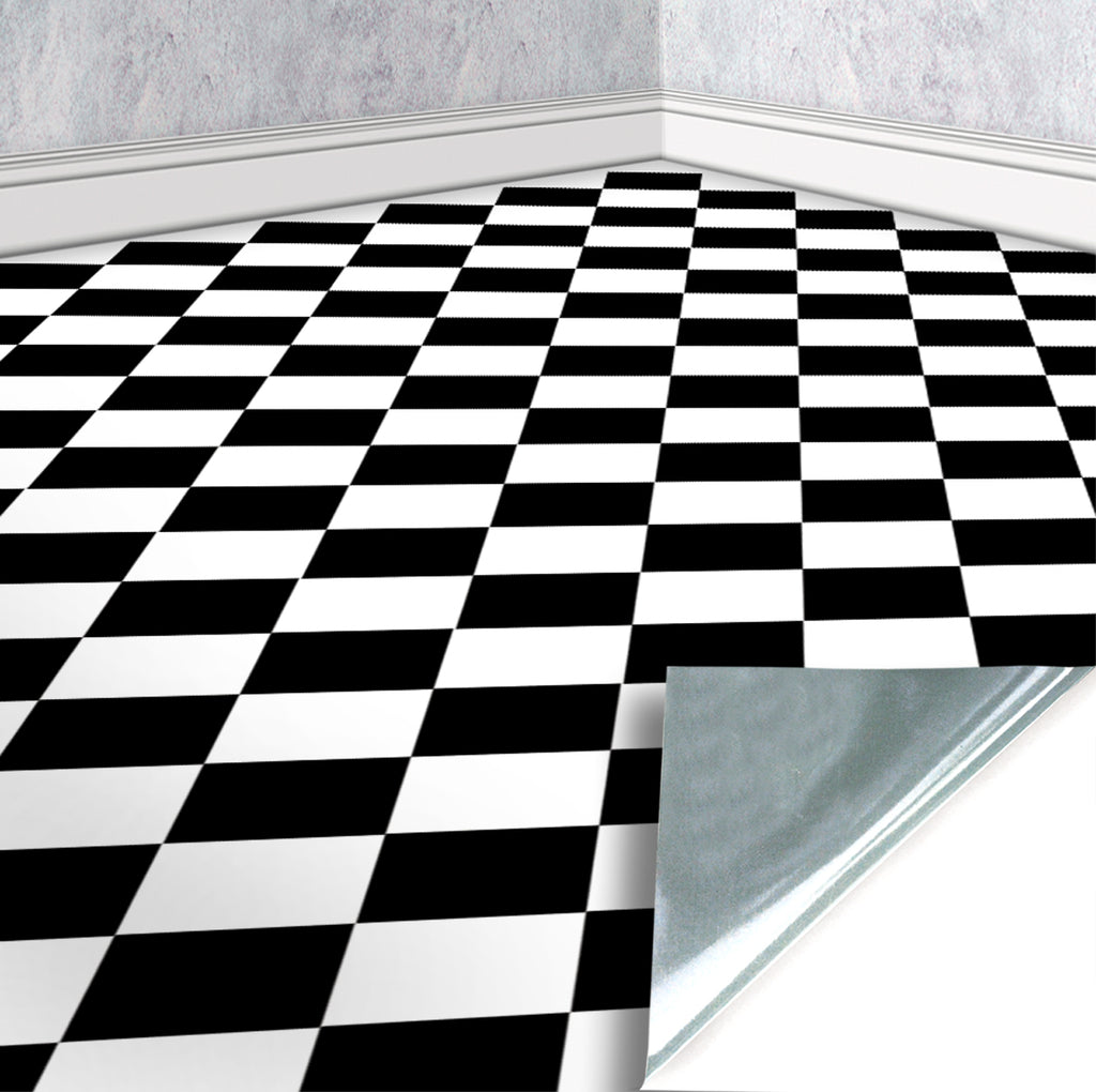 43. Black & White Diamond Floor Tiles