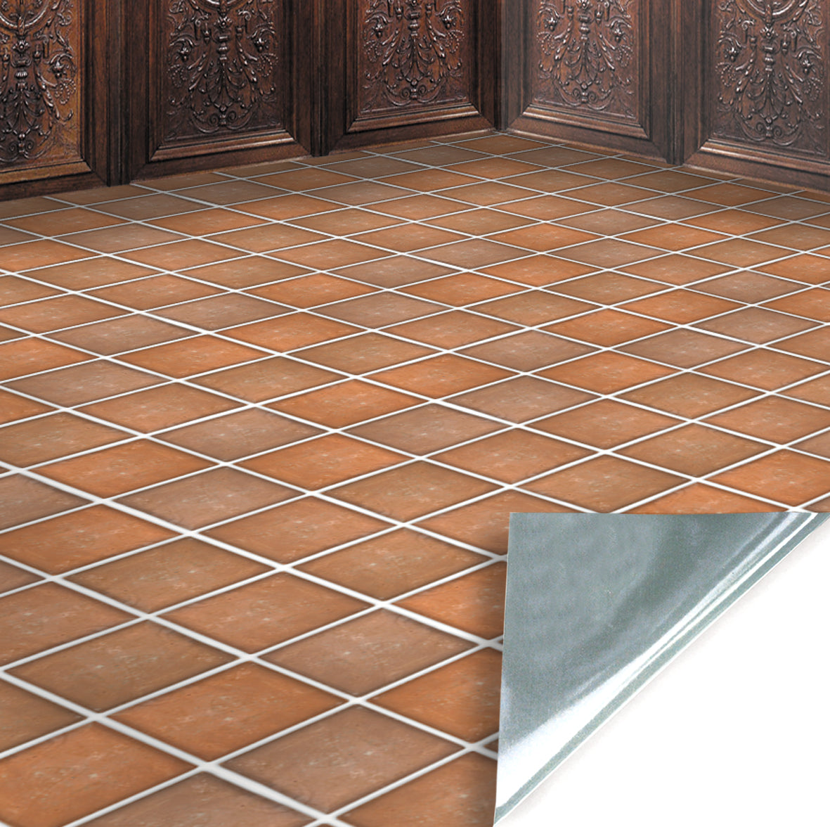 47. Terracotta Small Floor Tiles