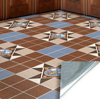 48. Victorian Brown & Blue Floor Tiles