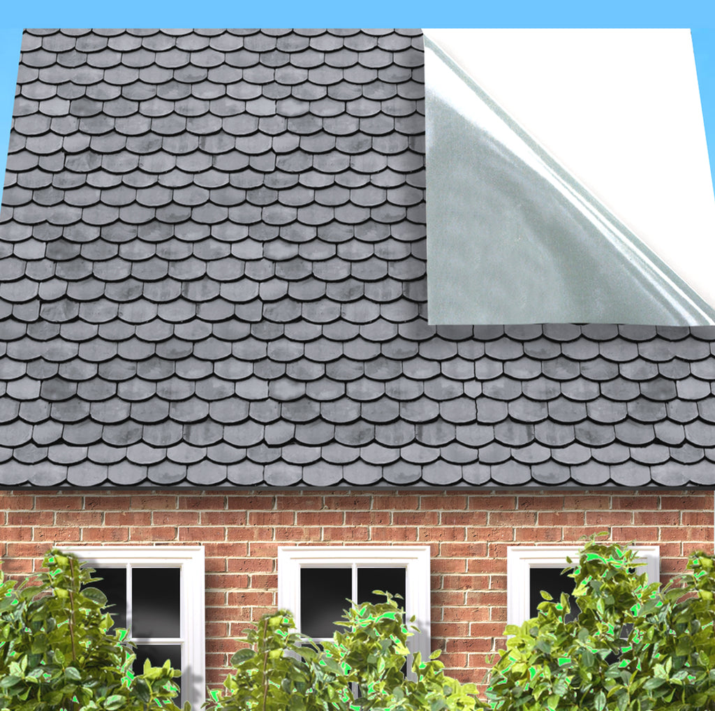 Scallop Tile Roo Scallop Grey Roof Tiles - Adhesive Dolls House Decor - Stick & Go ...