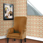 96. Vintage Brown & Beige Wallpaper