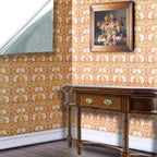98. William Morris Brown Floral Wallpaper