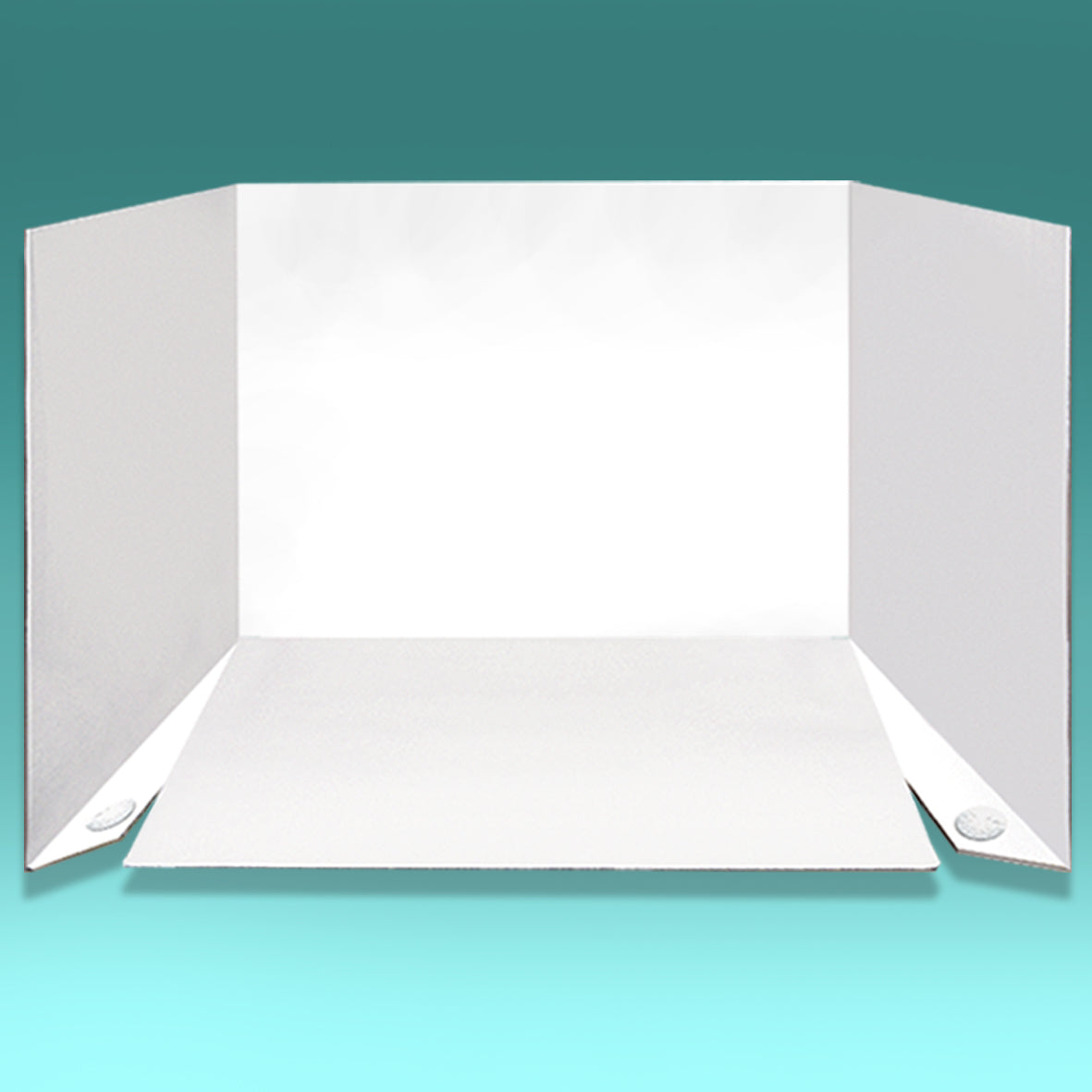 Seamless anti-glare matte white photography pop up backdrop for 1.12 miniatures; a professional flat pack studio set for social media, Instagram and Etsy.